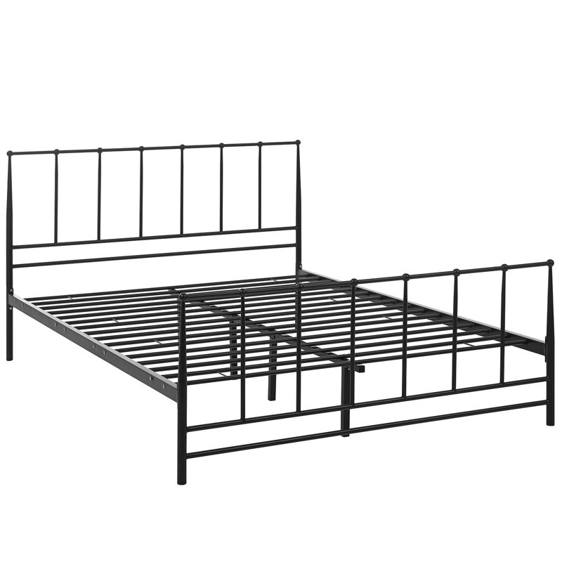 Estate Cottage Platform Bed, Queen, Dark Brown
