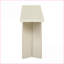 Table basse moderne en placage de pin minimaliste avec pieds géométriques, facile à assembler pour le salon et amp; Couloir