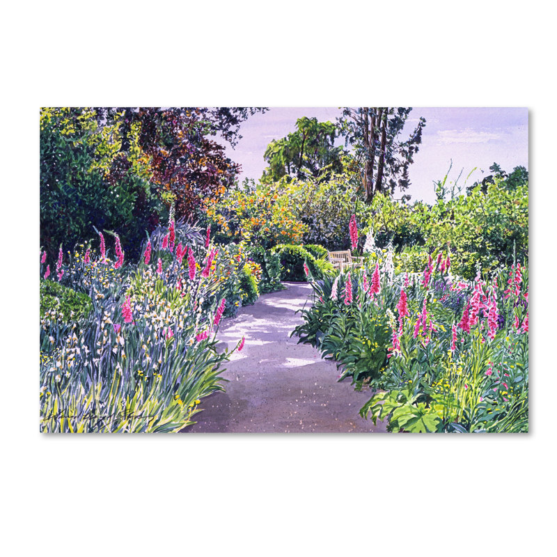 « jardin walk », reproduction sur toile tendue, H 12 po x l 19 po x P 2 po