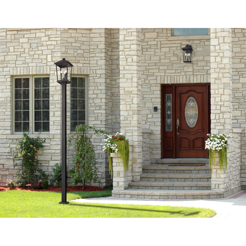 Lampadaire 1 lumière Bourke (double), Bronze huilé, H 105,75 po x l 12 po x P 12 po
