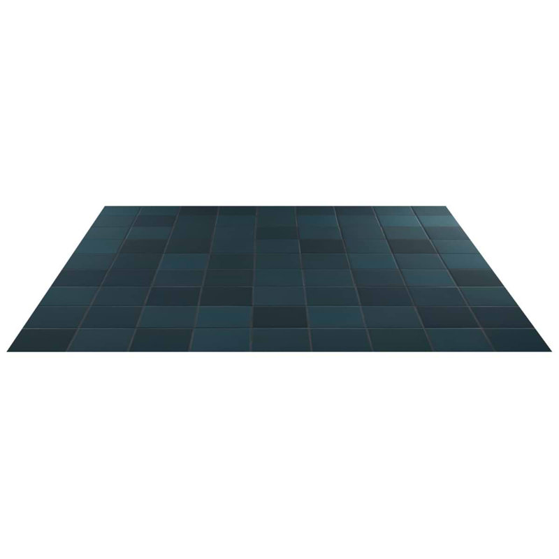 Born 5X5 Matte Porcelain Tile, Teal Blue