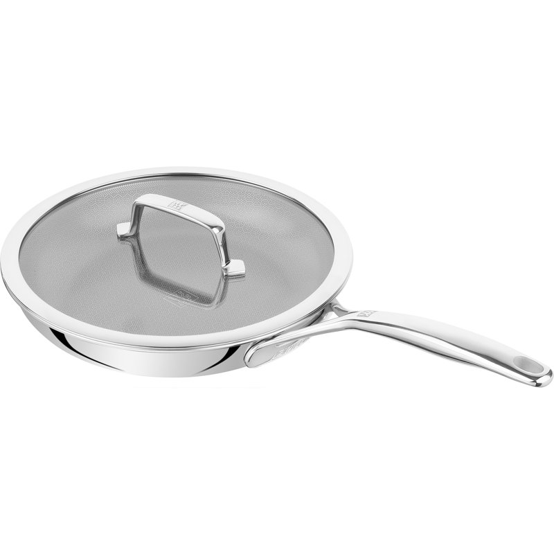 ZWILLING Peak 10-Inch Stainless Steel Dual Performance Fry Pan + Lid - Ceramic