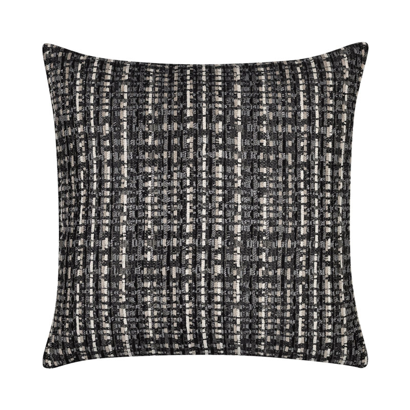 Channel Woven Square Accent Pillow Cover & Insert, Sable, Square 20"