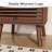 Nightstand, Side Table, End Table, Mid Century Modern Nightstand With Hollowed Drawers, Bedside Tables, Small Nightstands With Storage For Bedroom, Walnut-54698459