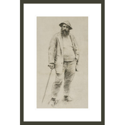 Claude Monet by Theodore Robinson -Framed Giclee Print