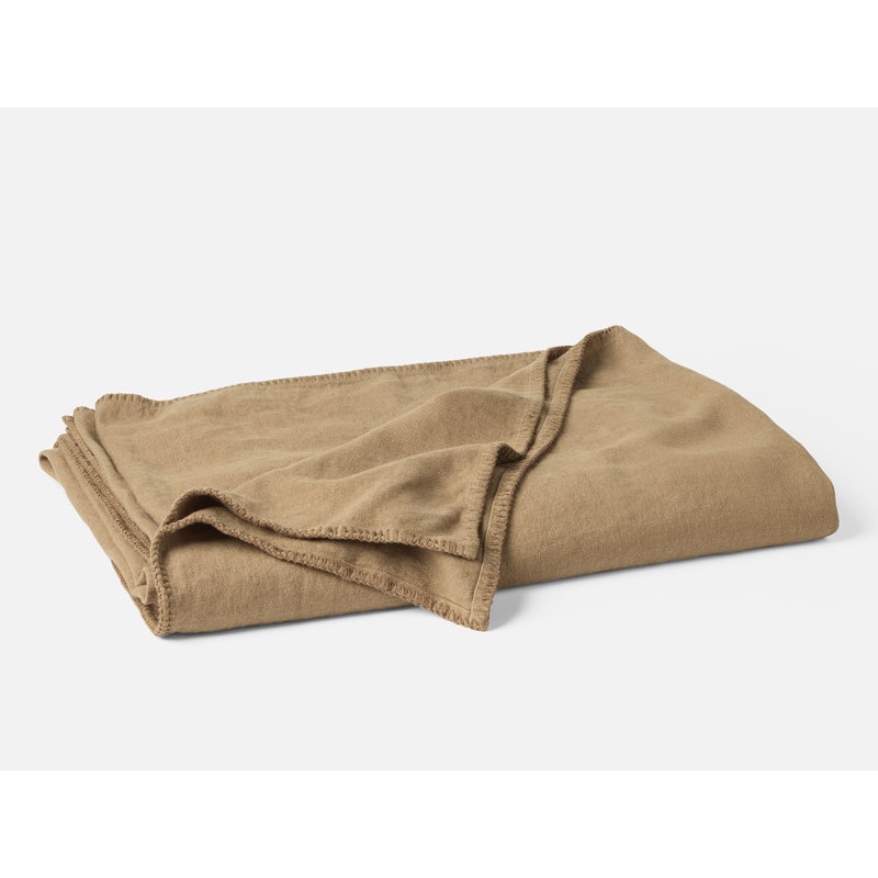 Helena Flatweave Organic Throw Blanket, King, Doe