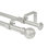 Adjustable Double Splicing Drapery Curtain Rods With Volle Finials