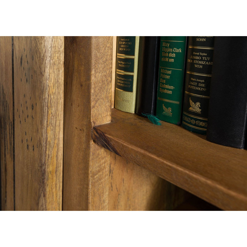 Railway 170cm Solid Wood Sideboard, Natural varnish