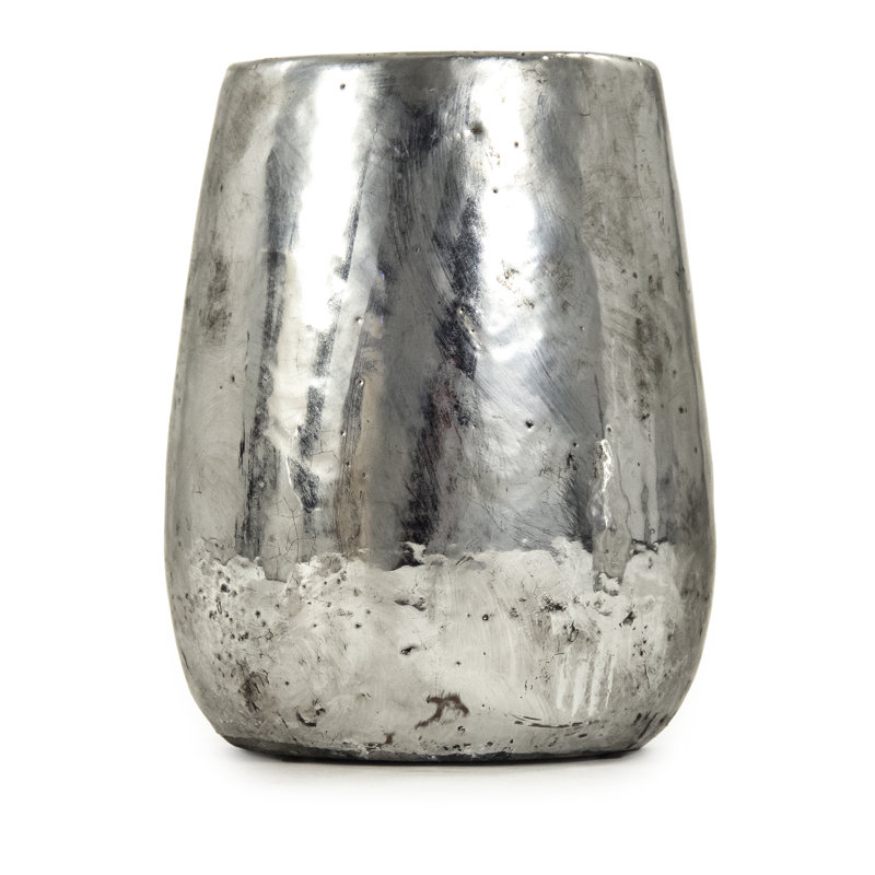 Doe Metal Table Vase, 9" H x 7.25" W x 7.25" D