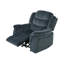 Design classique, tissu moelleux gris acier, fauteuil inclinable oscillant-1807825617