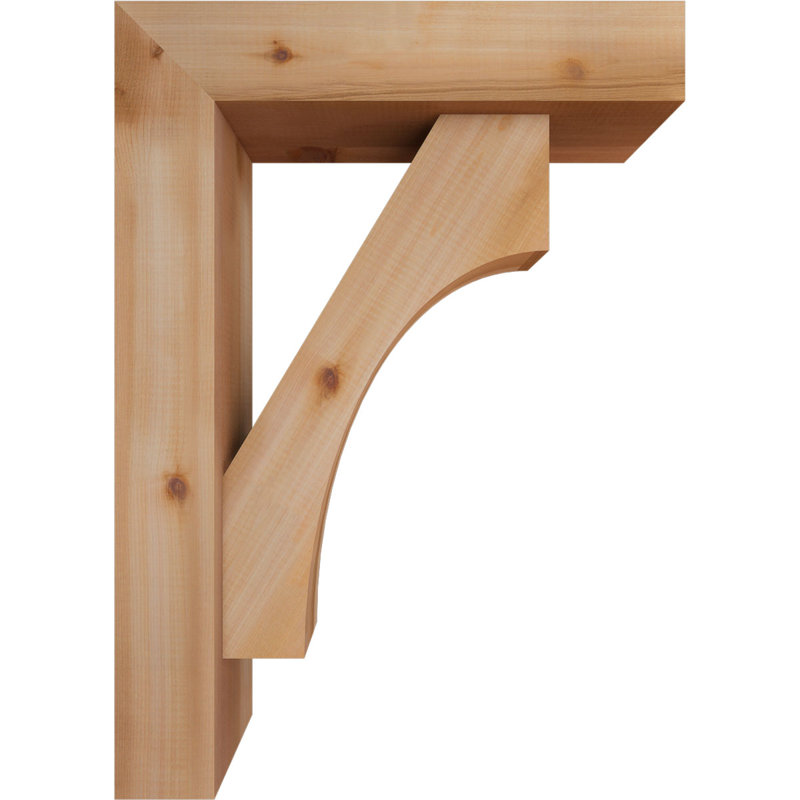 Support Westlake Block avec support décalé, 28 x 20, Cèdre rouge occidental de l 5 1/2 po (lisse)