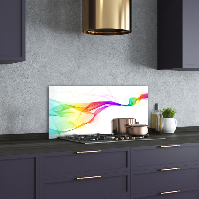 50cm W x 100cm L Glass Peel and Stick Panel