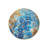 Blue Abstract Marbling Art Patterned Round Woven Base Modern Decorative Carpet-1487735893