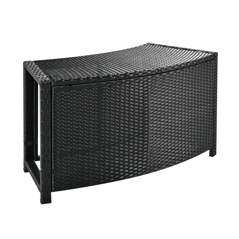 Ensemble de canapé en rotin de spa avec cadre de spa avec espaces de rangement, mini canapé et coussin de patio