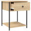 Allums 44cm W Iron Bedside Table-640343852-607737446