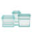 Zip Top Reusable Food Storage Bags | Full Set of 8 [Teal]  | Microwave, Dishwasher and Freezer Safe-1292510583