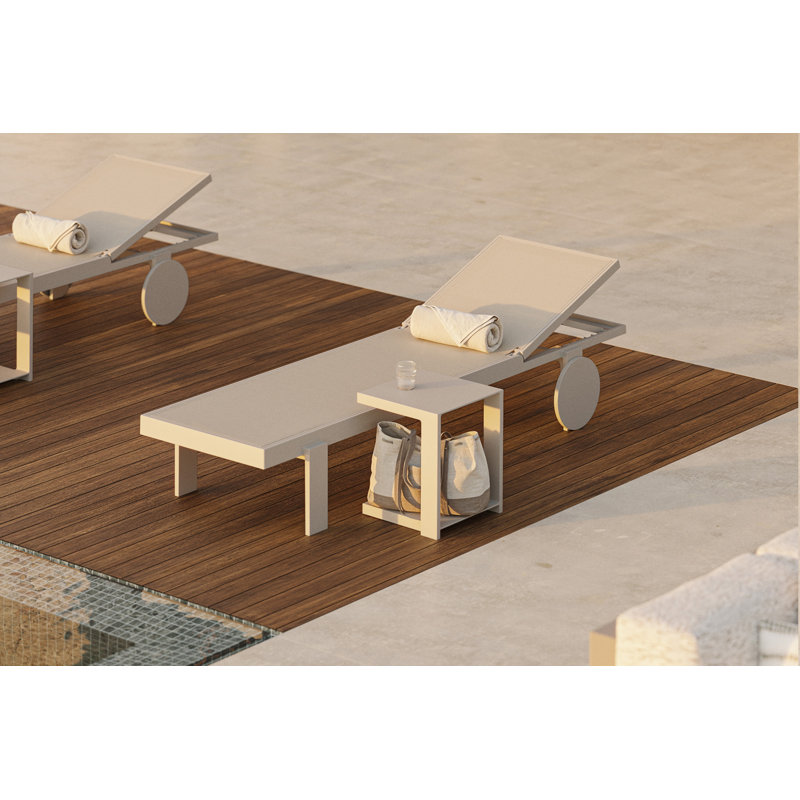 Gatsby Sun Lounger, Ecru