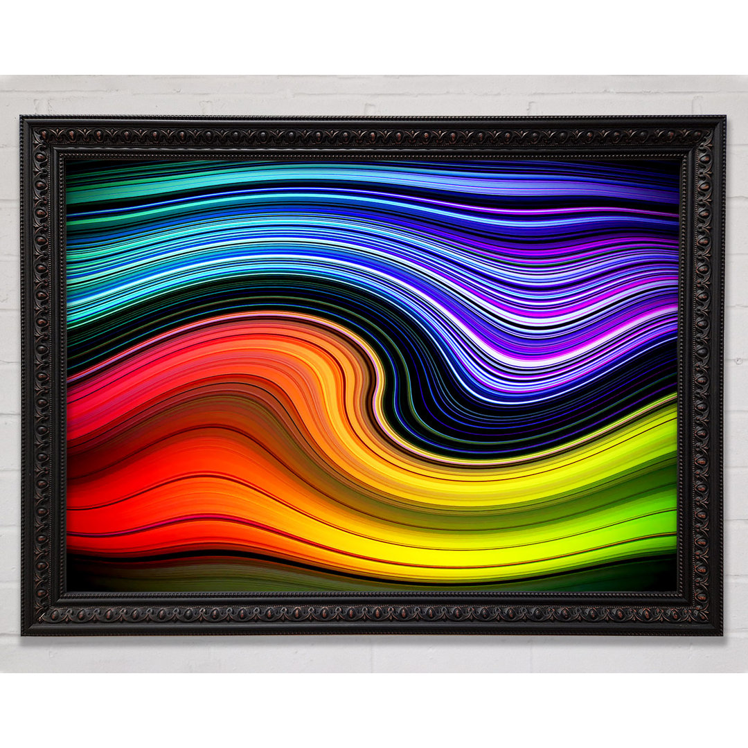 Gerahmtes Leinwandbild Rainbow Flow