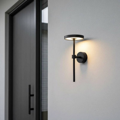 Matte Black Outdoor Sconce