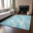 Premium Machine Washable Prisco Teal Rug-1054925292