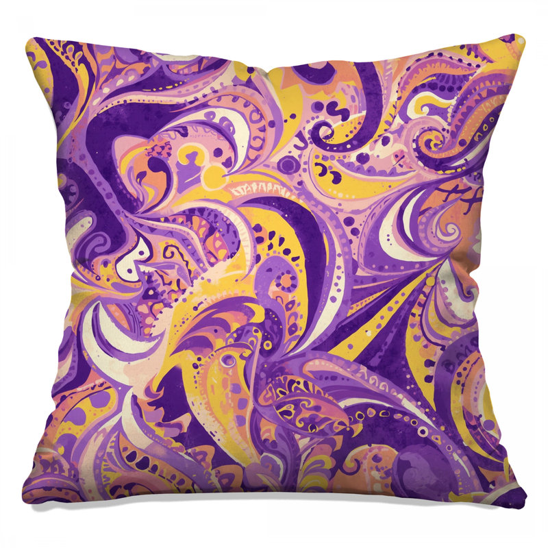 Coussins décoratifs Swirling Paisley, 20 x 20 pouces