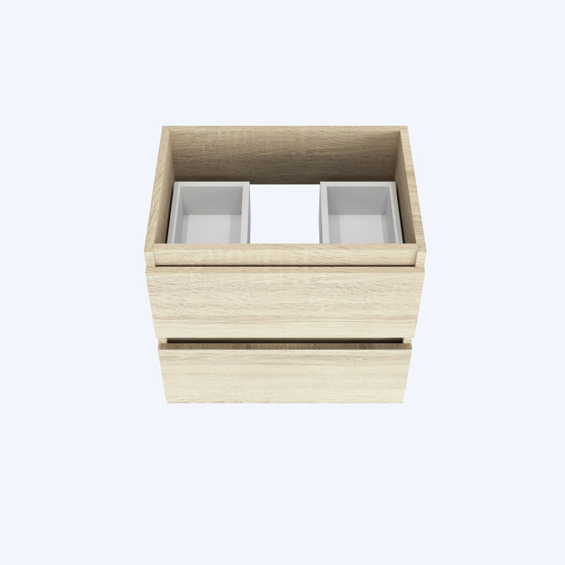 Salt 23.25'' Single Bathroom Vanity Base Only, White Oak