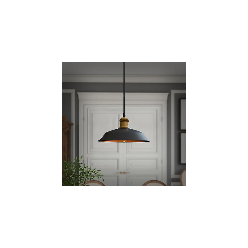 Annesa 1 - Light Black Inner Gold Pendant, Yes