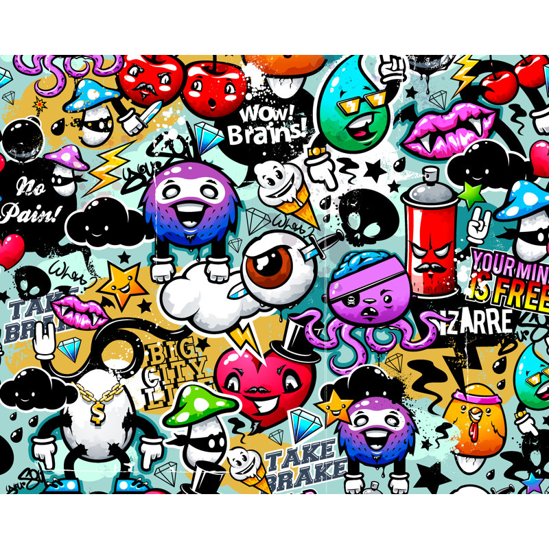 Holmes Wall Mural, 280cm L x 350cm W