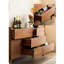 Armoire d'appoint nordique en noyer noir