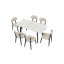Ensemble de 7 tables de salle à manger extensibles, table de cuisine de 47,4 po à 63,2 po avec 6 chaises rembourrées pour la salle à manger et l’appartement-916688089