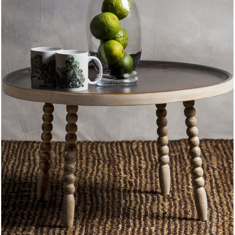 Kehlen Solid Wood Four Leg Coffee Table, 35cm H x 60cm W x 60cm D