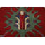 Tapis rouge à motif oriental Kazak