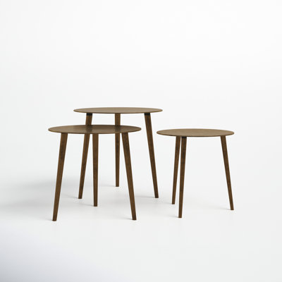 Linda Premium Materials 3 Legs 3 Nesting Tables by Joss & Main