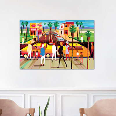 El Paseo Palm Springs by Charles Harker - Wrapped Canvas Print