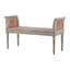 Furniture Classics Castlewood Greige Mahogany Cane Bench