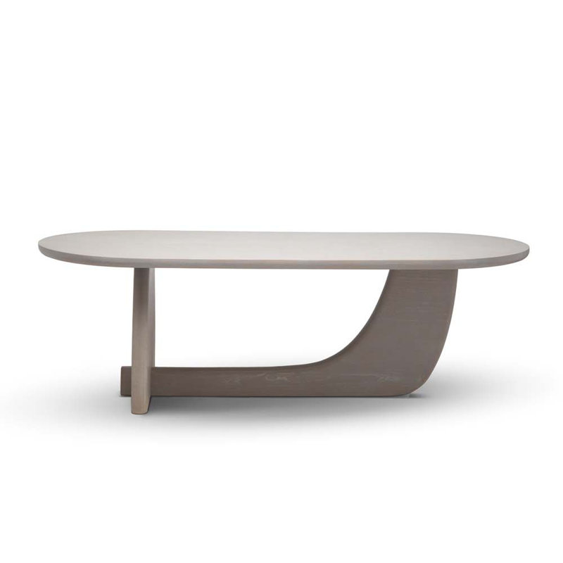 Slade Oval Solid Wood Dining Table, Cliffside