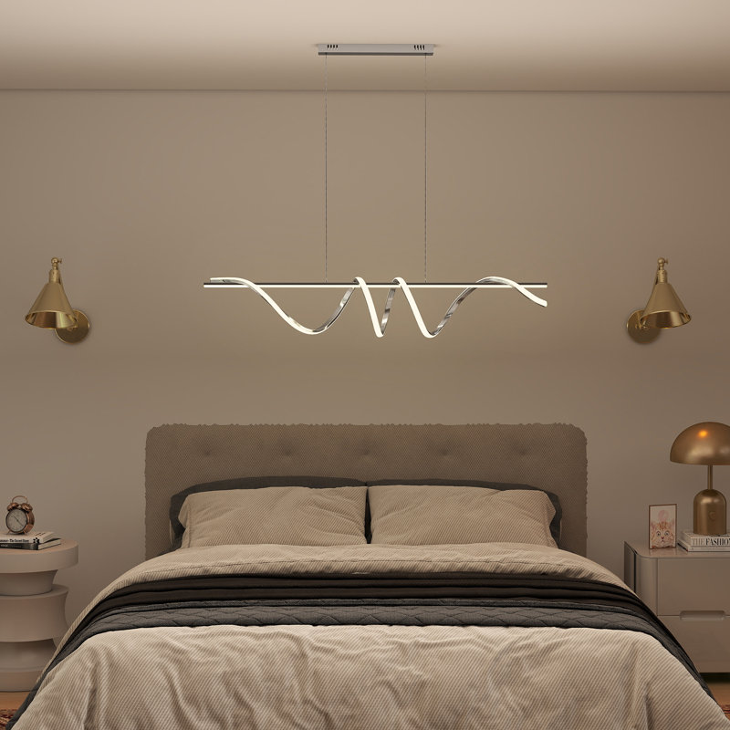 LED Chandelier, Silver