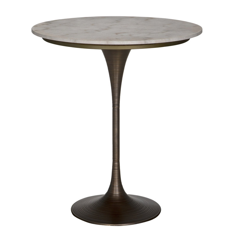 Table de bar Joni, laiton vieilli