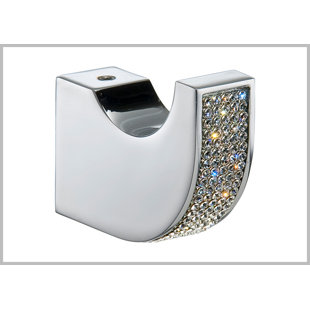 Cecilia Luxury Gold Towel Hook. Golden Swarovski Crystals Inlaid