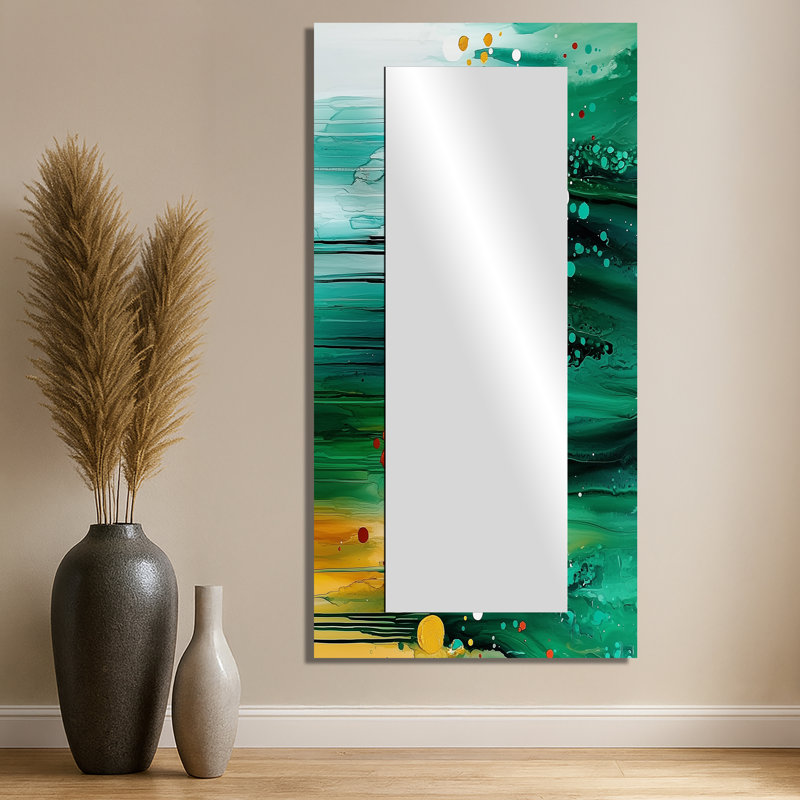 Miroir mural Mute Floral, 28 po x 55 po