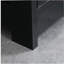 Under-Counter Bathroom Cabinet with 2 Doors and Shelves, Base Sink Bathroom Dressing Table Cabinet, Black