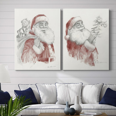Prêt pour Noël - ensemble de 2 reproductions d'art