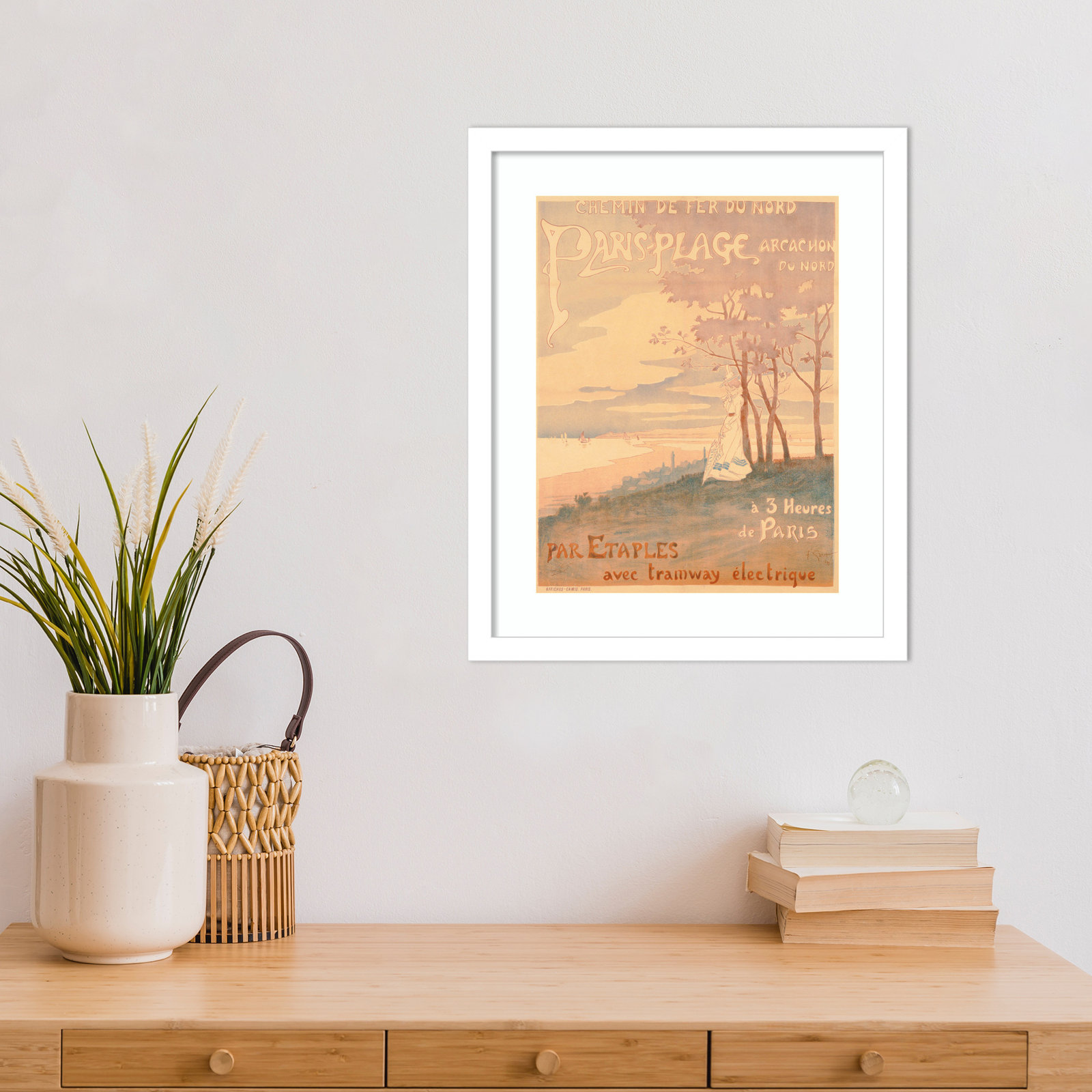 Metro "Poster Advertising Trams" Print, White, 17" H x 14" W