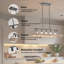 Lustre rustique en cage 5 lumières 34 po, hauteur réglable pour îlot de cuisine / salle à manger-1870003006