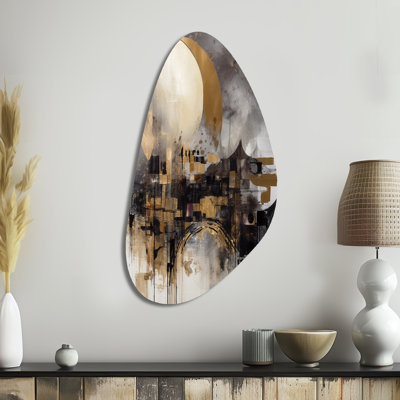 Fontaine - Landscape Modern Fall Shape Assymterical Metal Wall Art