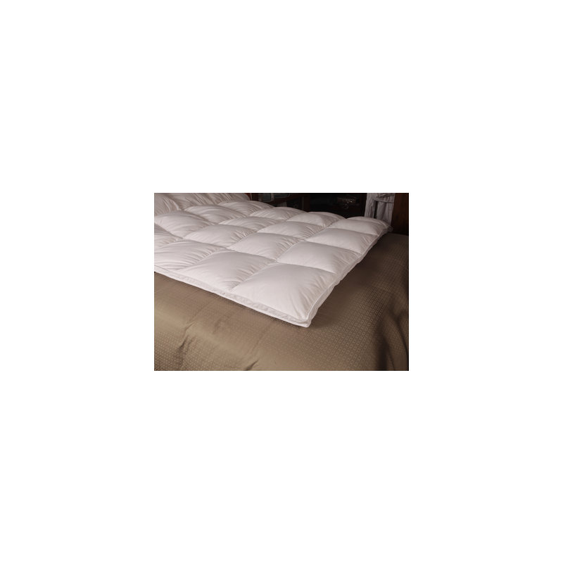 Surmatelas en plumes d'oie blanches 2 po, Grand