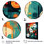 Vert et orange Mid Century Innovations III sur impression sur toile-88517398-88517399