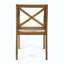 Chaise de salle à manger, 2 pièces avec 2 coussins crème, pour cour, bord de piscine, jardin-2081437442-2081437452