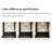 French style simple black bathroom cabinet