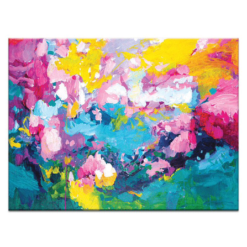 Ferns And Memories by Amira Rahim - Painting, 51cm H x 41cm W x 3cm D, Wrapped Canvas, No Matte